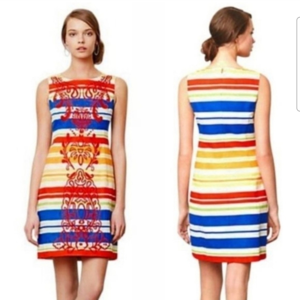 Anthropologie Tabitha Banded Totem Shift Dress